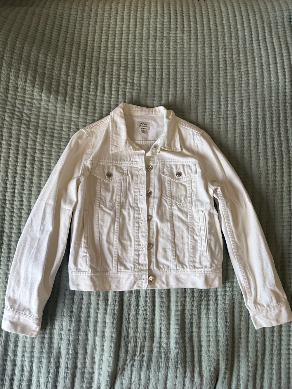 J.Crew White Denim Jacket